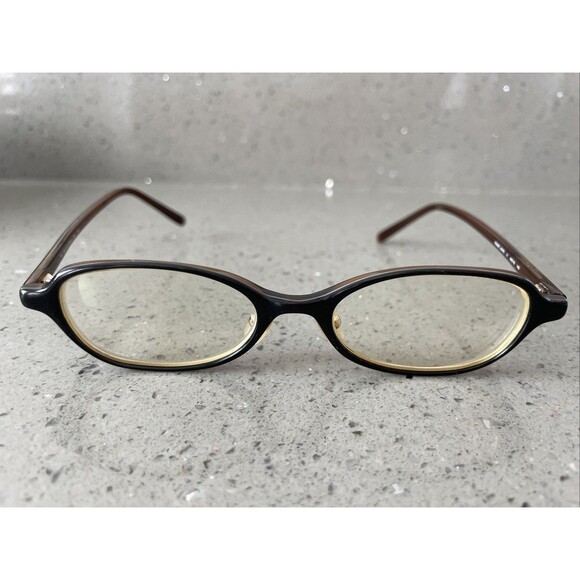 CALVIN KLEIN 641 051 Eyeglasses Frames ONLY  Japan 48-18-140 Black Horn/Brown - Picture 1 of 15